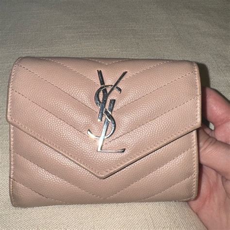 ysl monogram compact trifold wallet|YSL zip wallet.